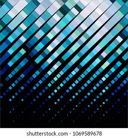 Squared colorful vector background. Abstract halftone illustration pattern. Vintage texture
