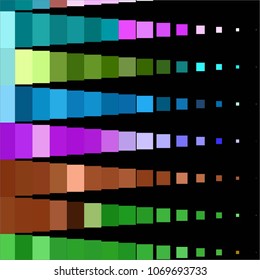 Squared colorful vector background. Abstract halftone illustration pattern. Vintage texture
