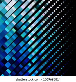 Squared colorful vector background. Abstract halftone illustration pattern. Vintage texture
