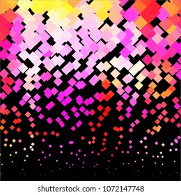 Squared colorful vector background. Abstract halftone illustration pattern. Vintage texture
