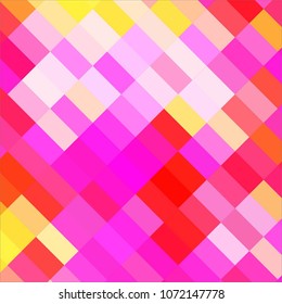 Squared colorful vector background. Abstract halftone illustration pattern. Vintage texture
