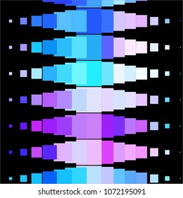 Squared colorful vector background. Abstract halftone illustration pattern. Vintage texture
