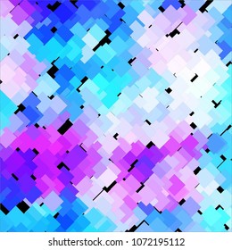 Squared colorful vector background. Abstract halftone illustration pattern. Vintage texture
