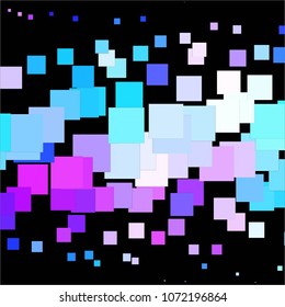 Squared colorful vector background. Abstract halftone illustration pattern. Vintage texture
