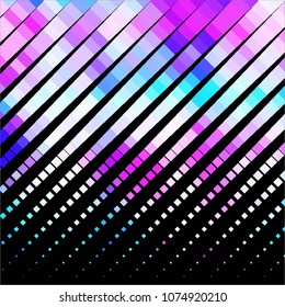 Squared colorful vector background. Abstract halftone illustration pattern. Vintage texture
