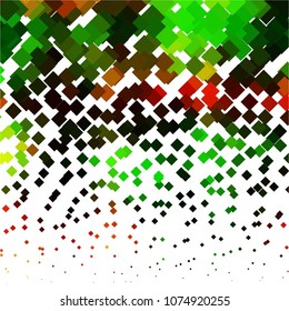 Squared colorful vector background. Abstract halftone illustration pattern. Vintage texture
