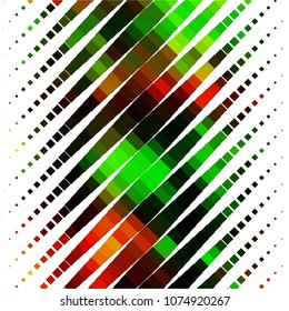 Squared colorful vector background. Abstract halftone illustration pattern. Vintage texture
