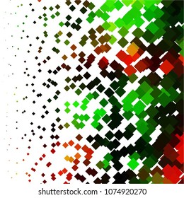 Squared colorful vector background. Abstract halftone illustration pattern. Vintage texture
