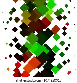 Squared colorful vector background. Abstract halftone illustration pattern. Vintage texture
