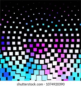 Squared colorful vector background. Abstract halftone illustration pattern. Vintage texture
