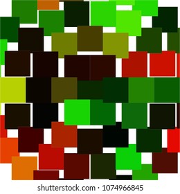 Squared colorful vector background. Abstract halftone illustration pattern. Vintage texture
