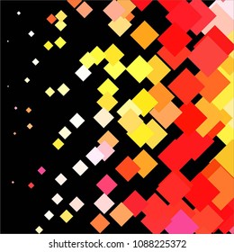 Squared colorful vector background. Abstract halftone illustration pattern. Vintage texture
