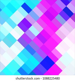 Squared colorful vector background. Abstract halftone illustration pattern. Vintage texture
