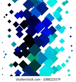 Squared colorful vector background. Abstract halftone illustration pattern. Vintage texture
