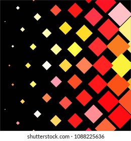 Squared colorful vector background. Abstract halftone illustration pattern. Vintage texture
