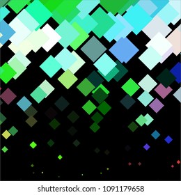 Squared colorful vector background. Abstract halftone illustration pattern. Vintage texture
