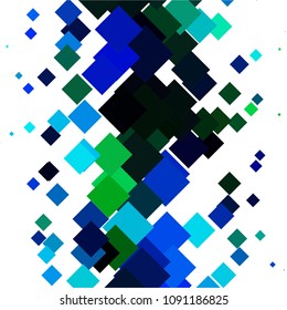 Squared colorful vector background. Abstract halftone illustration pattern. Vintage texture
