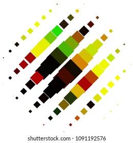 Squared colorful vector background. Abstract halftone illustration pattern. Vintage texture

