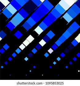 Squared colorful vector background. Abstract halftone illustration pattern. Vintage texture
