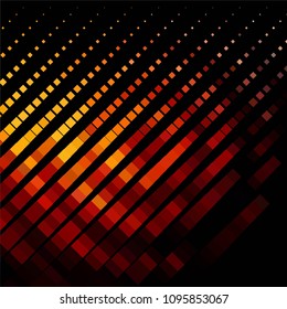 Squared colorful vector background. Abstract halftone illustration pattern. Vintage texture
