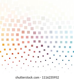 Squared colorful vector background. Abstract halftone illustration pattern. Vintage texture
