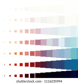 Squared colorful vector background. Abstract halftone illustration pattern. Vintage texture
