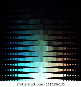 Squared colorful vector background. Abstract halftone illustration pattern. Vintage texture
