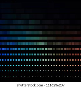 Squared colorful vector background. Abstract halftone illustration pattern. Vintage texture
