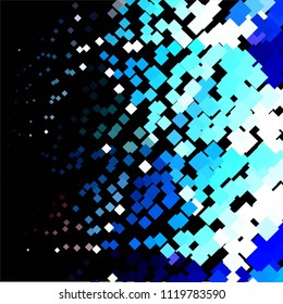 Squared colorful vector background. Abstract halftone illustration pattern. Vintage texture
