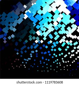 Squared colorful vector background. Abstract halftone illustration pattern. Vintage texture
