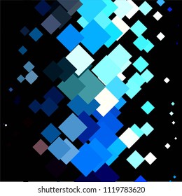 Squared colorful vector background. Abstract halftone illustration pattern. Vintage texture
