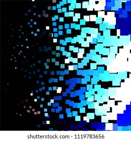 Squared colorful vector background. Abstract halftone illustration pattern. Vintage texture
