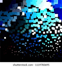 Squared colorful vector background. Abstract halftone illustration pattern. Vintage texture
