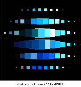 Squared colorful vector background. Abstract halftone illustration pattern. Vintage texture
