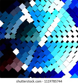 Squared colorful vector background. Abstract halftone illustration pattern. Vintage texture
