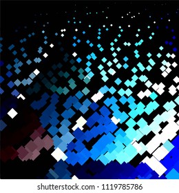 Squared colorful vector background. Abstract halftone illustration pattern. Vintage texture
