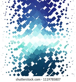 Squared colorful vector background. Abstract halftone illustration pattern. Vintage texture
