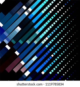 Squared colorful vector background. Abstract halftone illustration pattern. Vintage texture
