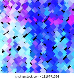 Squared colorful vector background. Abstract halftone illustration pattern. Vintage texture
