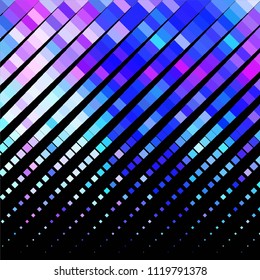 Squared colorful vector background. Abstract halftone illustration pattern. Vintage texture
