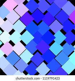 Squared colorful vector background. Abstract halftone illustration pattern. Vintage texture
