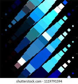 Squared colorful vector background. Abstract halftone illustration pattern. Vintage texture
