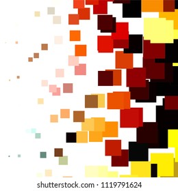 Squared colorful vector background. Abstract halftone illustration pattern. Vintage texture
