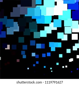 Squared colorful vector background. Abstract halftone illustration pattern. Vintage texture
