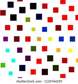 Squared colorful vector background. Abstract halftone illustration pattern. Vintage texture
