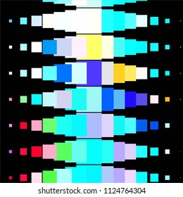 Squared colorful vector background. Abstract halftone illustration pattern. Vintage texture
