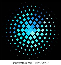 Squared colorful vector background. Abstract halftone illustration pattern. Vintage texture
