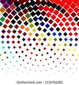Squared colorful vector background. Abstract halftone illustration pattern. Vintage texture
