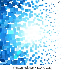 Squared colorful vector background. Abstract halftone illustration pattern. Vintage texture
