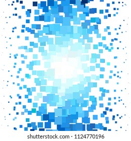 Squared colorful vector background. Abstract halftone illustration pattern. Vintage texture
